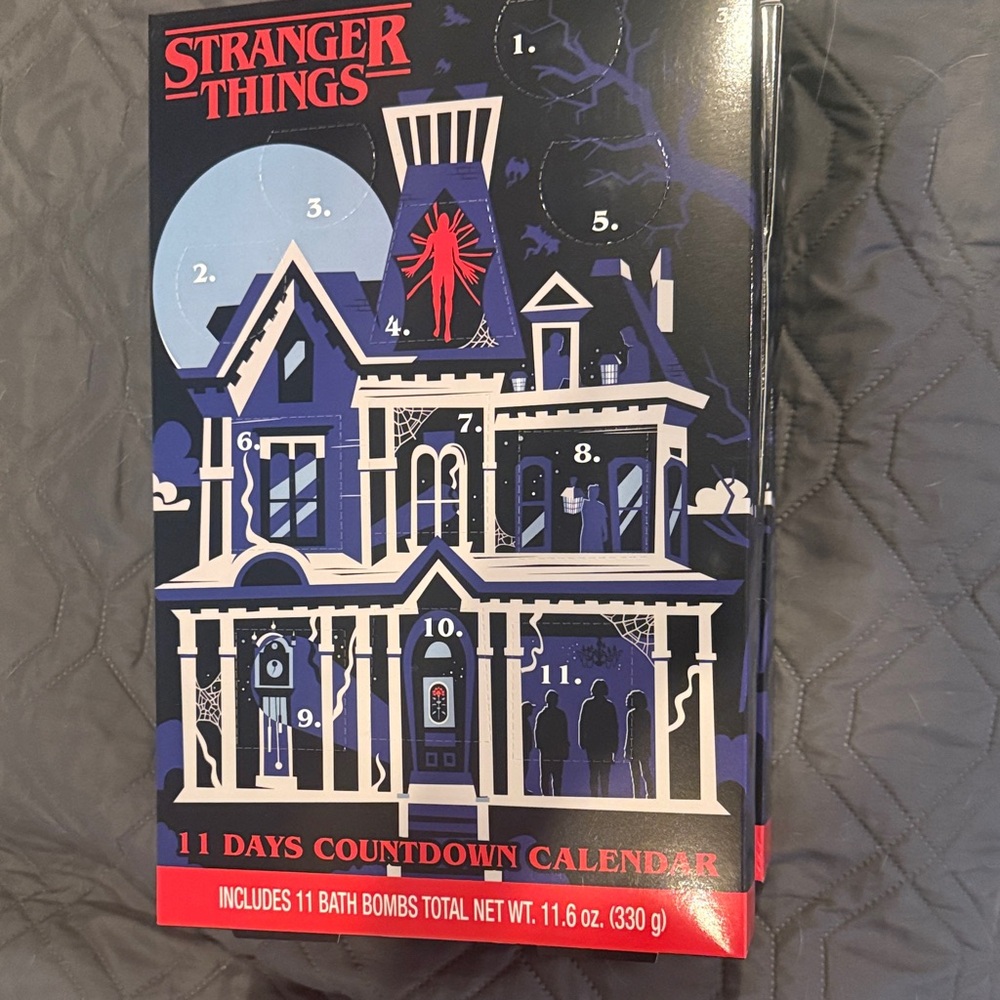 New! Stranger Things Netflix show Countdown Calendar or advent calendar